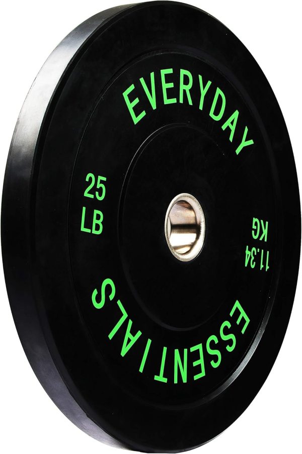 Olympic Barbell 2-Inch Rubber Bumper Plate Weight Set for Strength Training, Multiple Options - Image 106