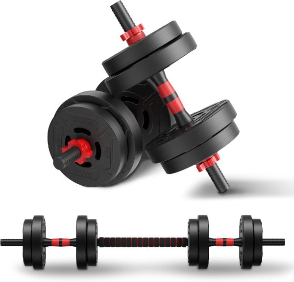 Multi-Functional Portable Changeable Dumbbell and Barbell Kettlebell Set with Adjustable Weights, Multiple Styles, 40LBS or 60LBS Sets - Image 12