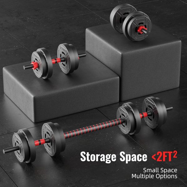 Multi-Functional Portable Changeable Dumbbell and Barbell Kettlebell Set with Adjustable Weights, Multiple Styles, 40LBS or 60LBS Sets - Image 14
