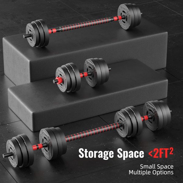 Multi-Functional Portable Changeable Dumbbell and Barbell Kettlebell Set with Adjustable Weights, Multiple Styles, 40LBS or 60LBS Sets - Image 18