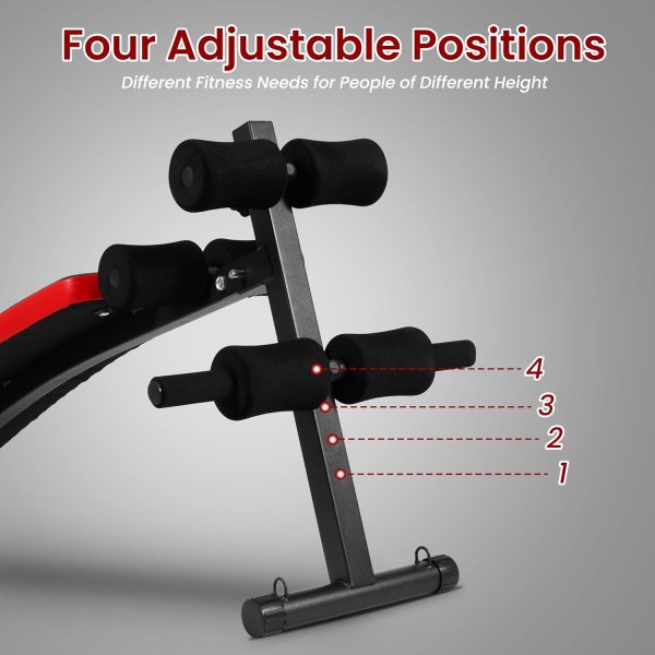 Sit Up Bench Utility Bench Crunch Ab Bench for Strength Training and Home Gym Workouts - Image 3