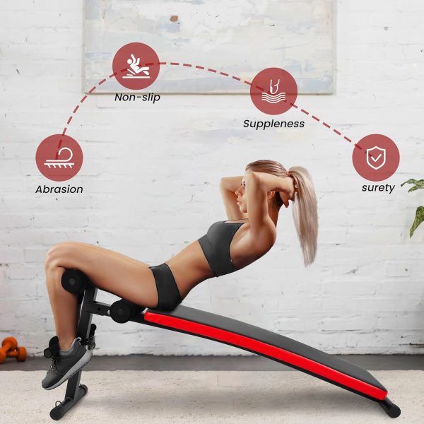 Sit Up Bench Utility Bench Crunch Ab Bench for Strength Training and Home Gym Workouts - Image 5