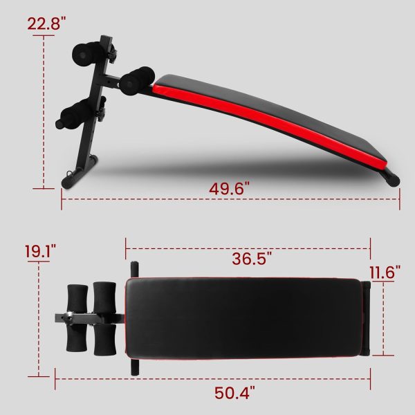 Sit Up Bench Utility Bench Crunch Ab Bench for Strength Training and Home Gym Workouts - Image 6