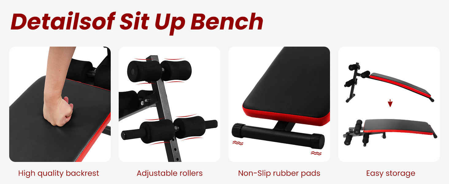 Sit Up Bench Utility Bench Crunch Ab Bench