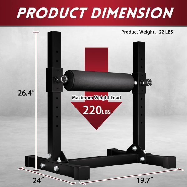 Bulgarian Split Squat Stand, Single Leg Squat Roller, One Leg Squat Stand, Stand-Alone Machine Leg Curl for Lower Body training - Image 2