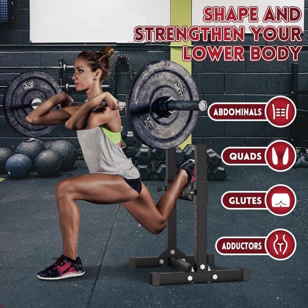 Bulgarian Split Squat Stand, Single Leg Squat Roller, One Leg Squat Stand, Stand-Alone Machine Leg Curl for Lower Body training - Image 6