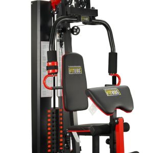 Home Gym, Multifunctional Workout Equipment with Leg Press, Exercise Equipment for Home with Pulley System