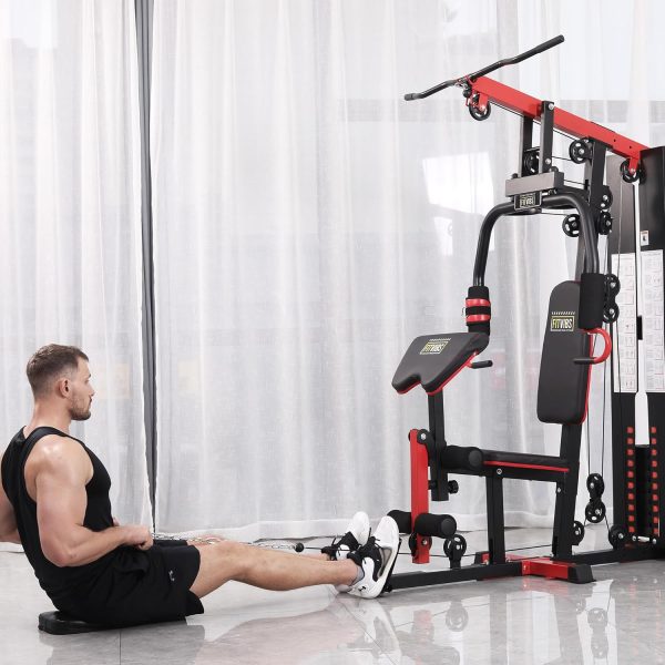 Home Gym, Multifunctional Workout Equipment with Leg Press, Exercise Equipment for Home with Pulley System - Image 7